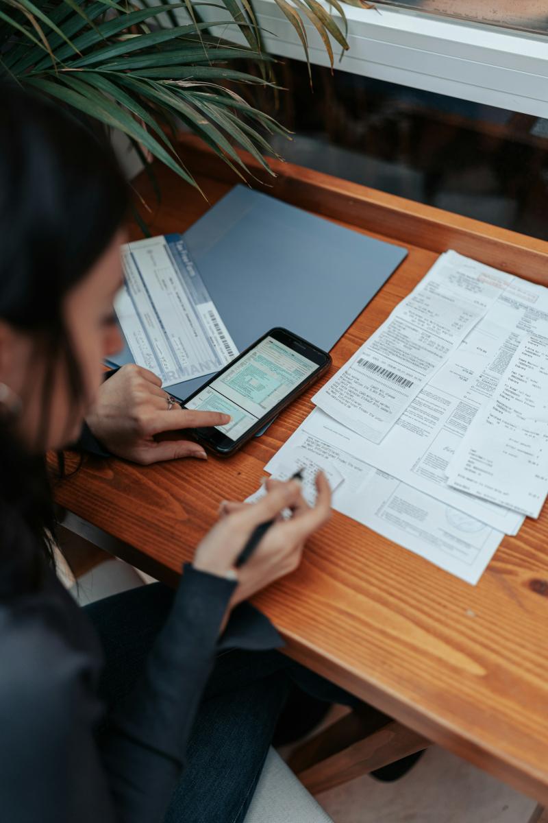 person working at desk