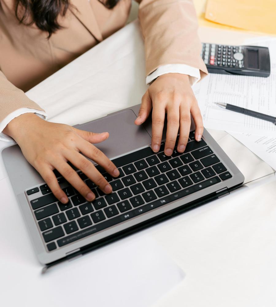 woman on laptop